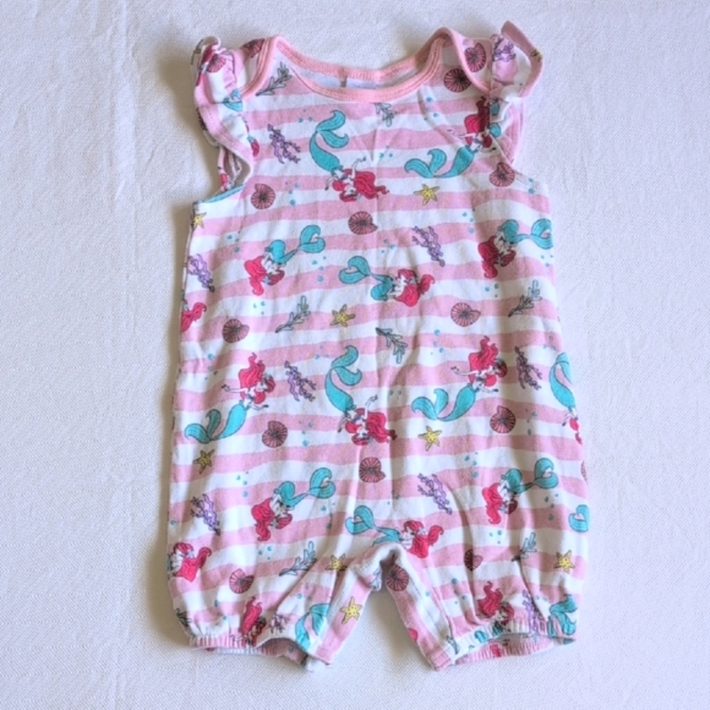 disney ariel little mermaid cotton bubble romper playsuit 24 months baby girl